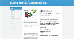 Desktop Screenshot of islamujeresgolfcartrentals.com